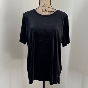 NWT Old Navy Black ‘velvet’ Short Sleeve Tee